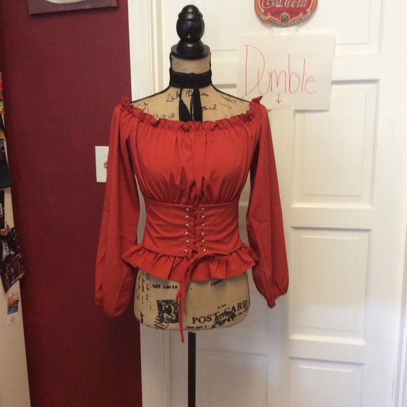 🦉🍁just in 🦉🍁burnt orange top - Picture 3 of 8